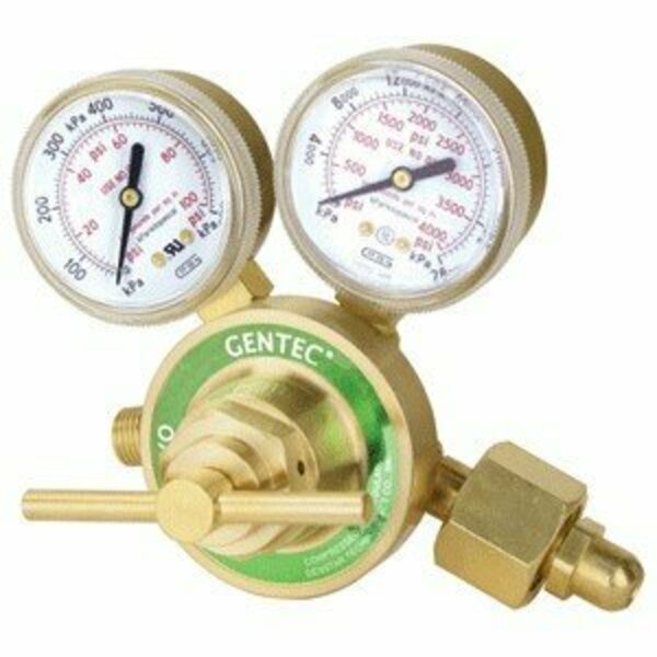 Gentec SILVER SERIES REGULATORS, SINGLE STAGE DESIGN, Med Duty Oxygen Regulator 752X-80